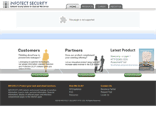 Tablet Screenshot of infotectsecurity.com